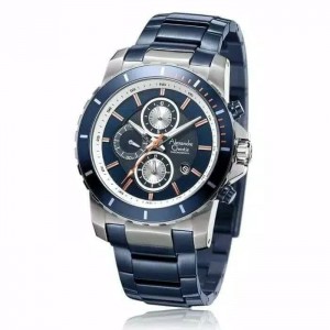 Alexandre Christie AC 6141 Silver Blue Man MCBTUBU